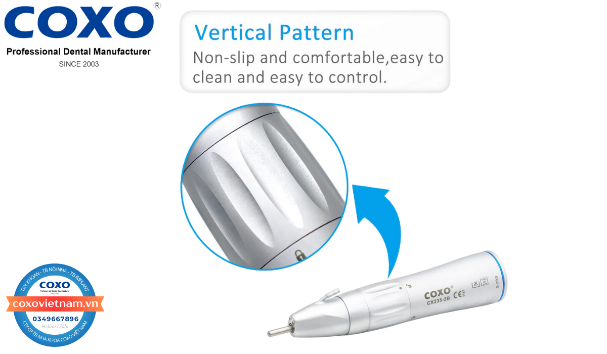 Tay khoan phẫu thuật đầu thẳng không đèn S-2BS