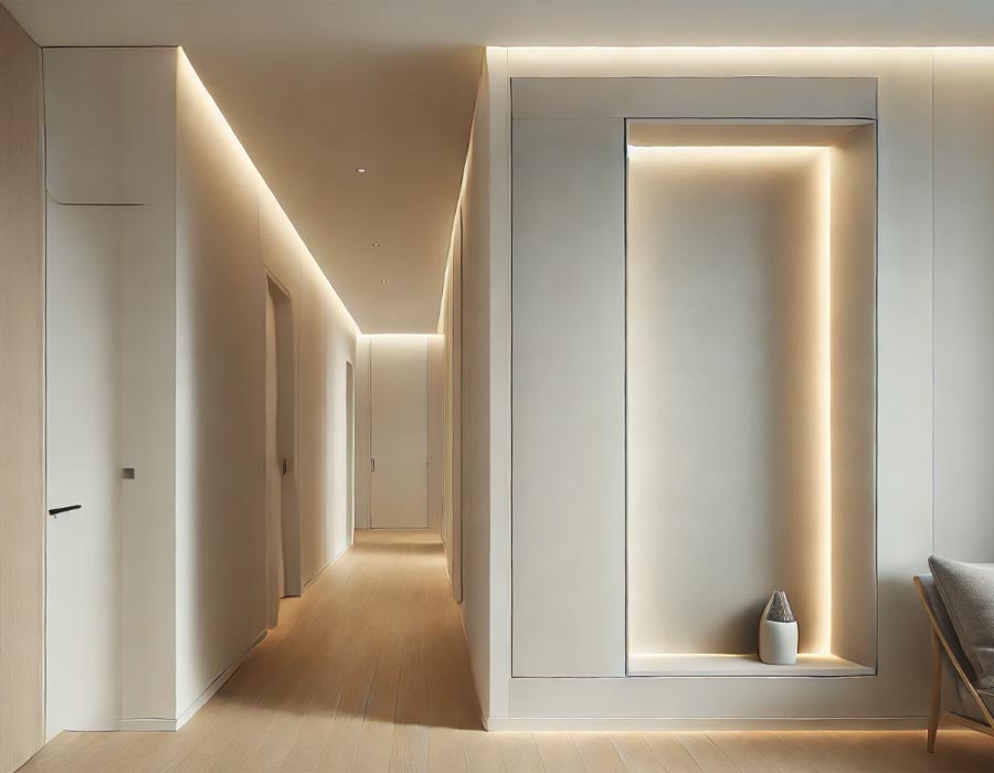 Hộc âm tường hành lang