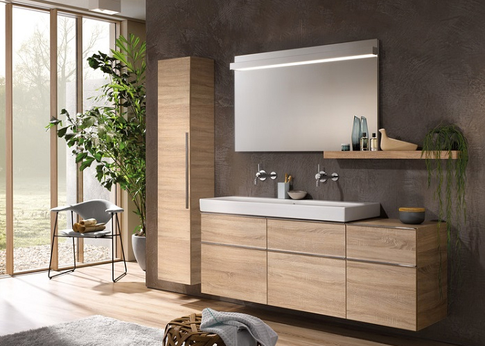 Kệ gương phòng tắm Gỗ – Ấm áp, sang trọng, nhưng “khó chiều”