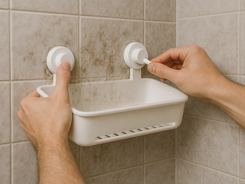 Không vệ sinh bề mặt trước khi dán hoặc khoan