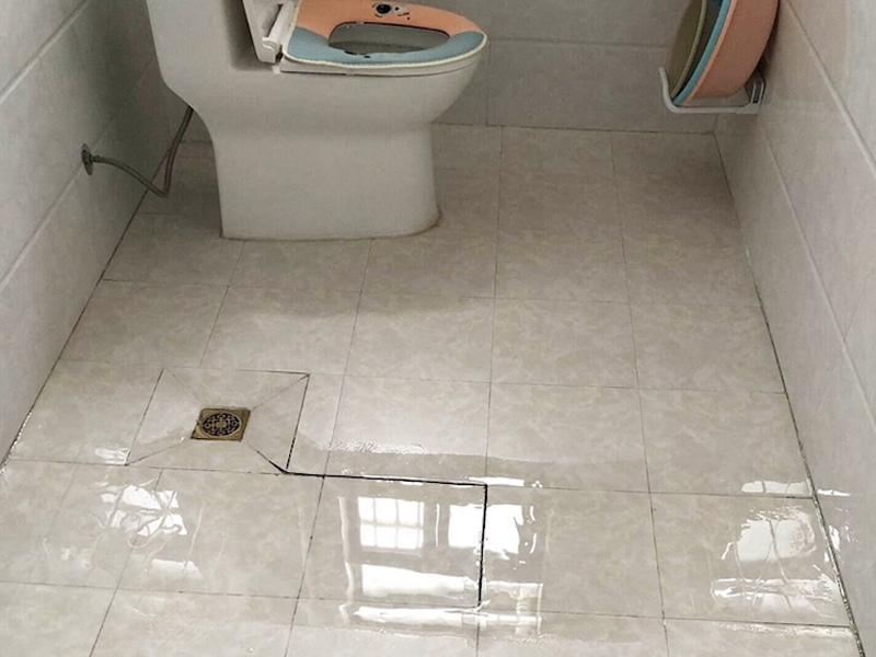 Sàn nhà không có độ dốc