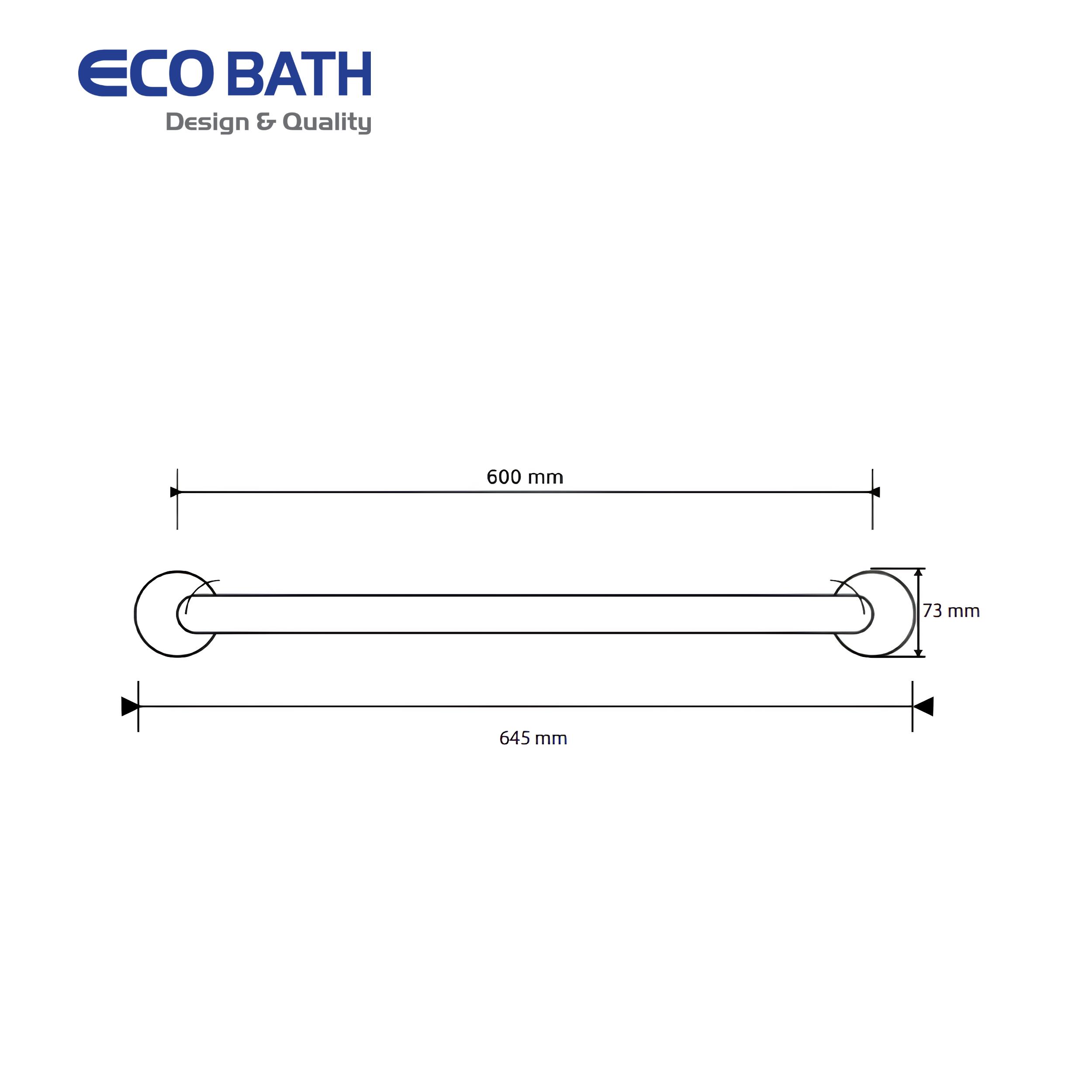 Thanh vịn Ecobath EC6103-600