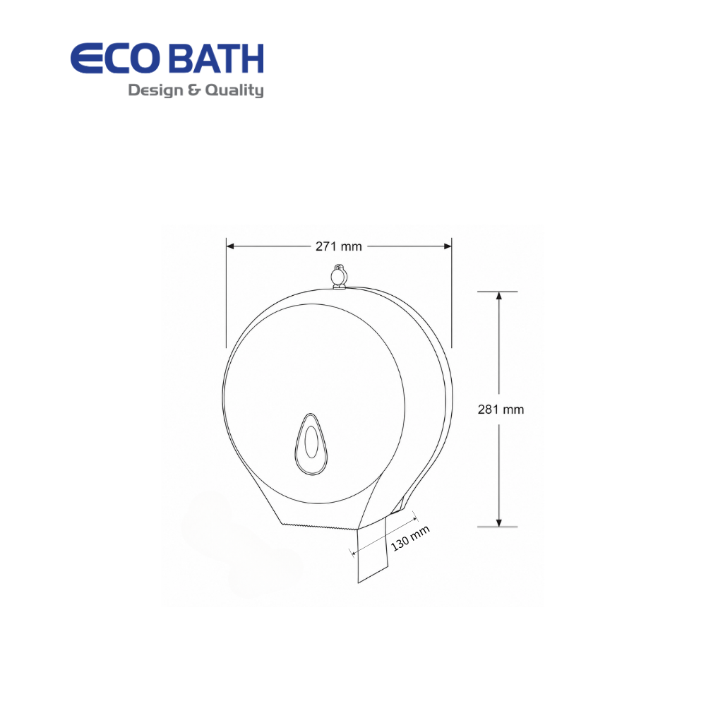 Lô giấy Ecobath EC6503W màu trắng