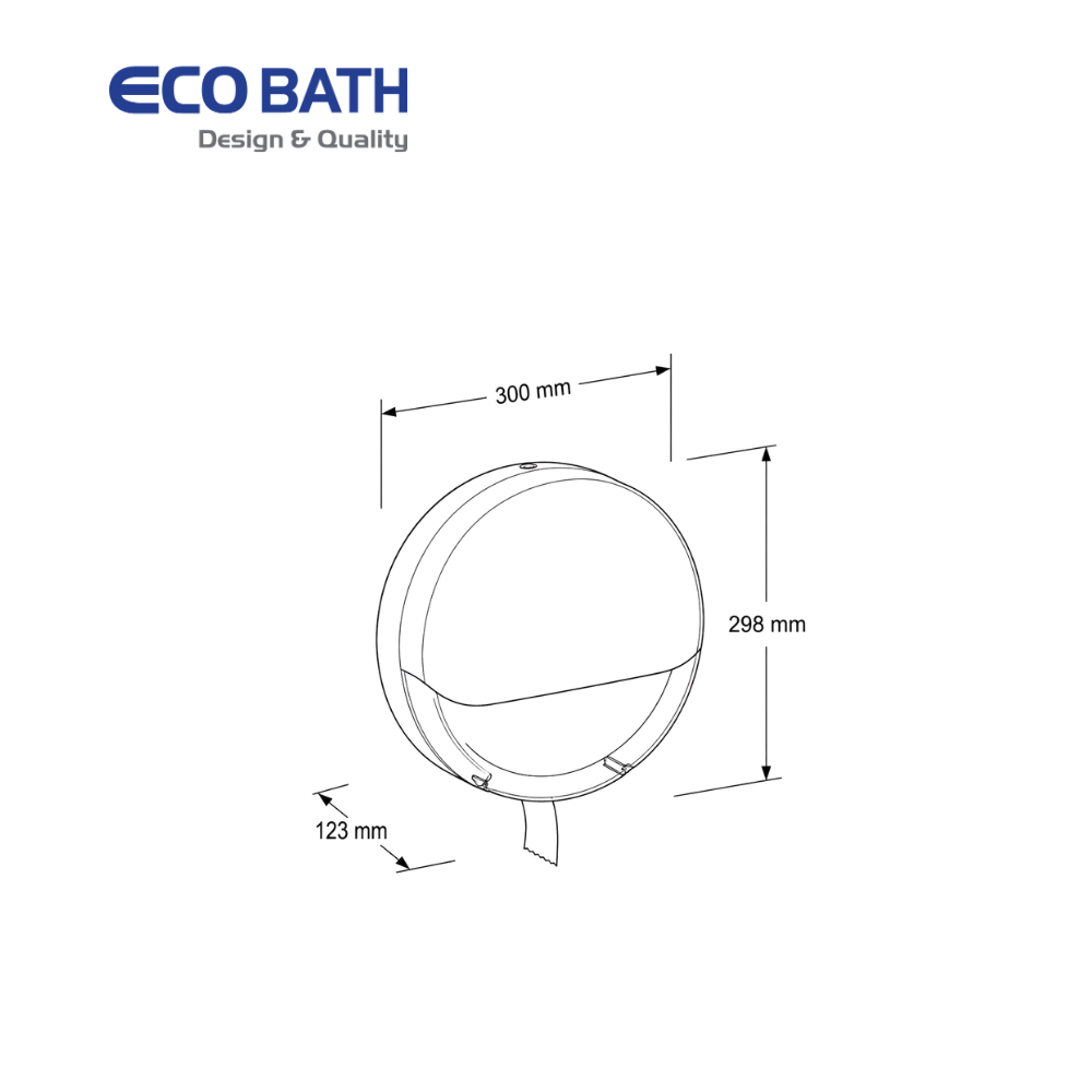 Lô giấy Ecobath EC6501W màu trắng