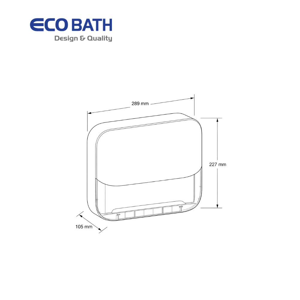 Lô giấy Ecobath EC6502W màu trắng