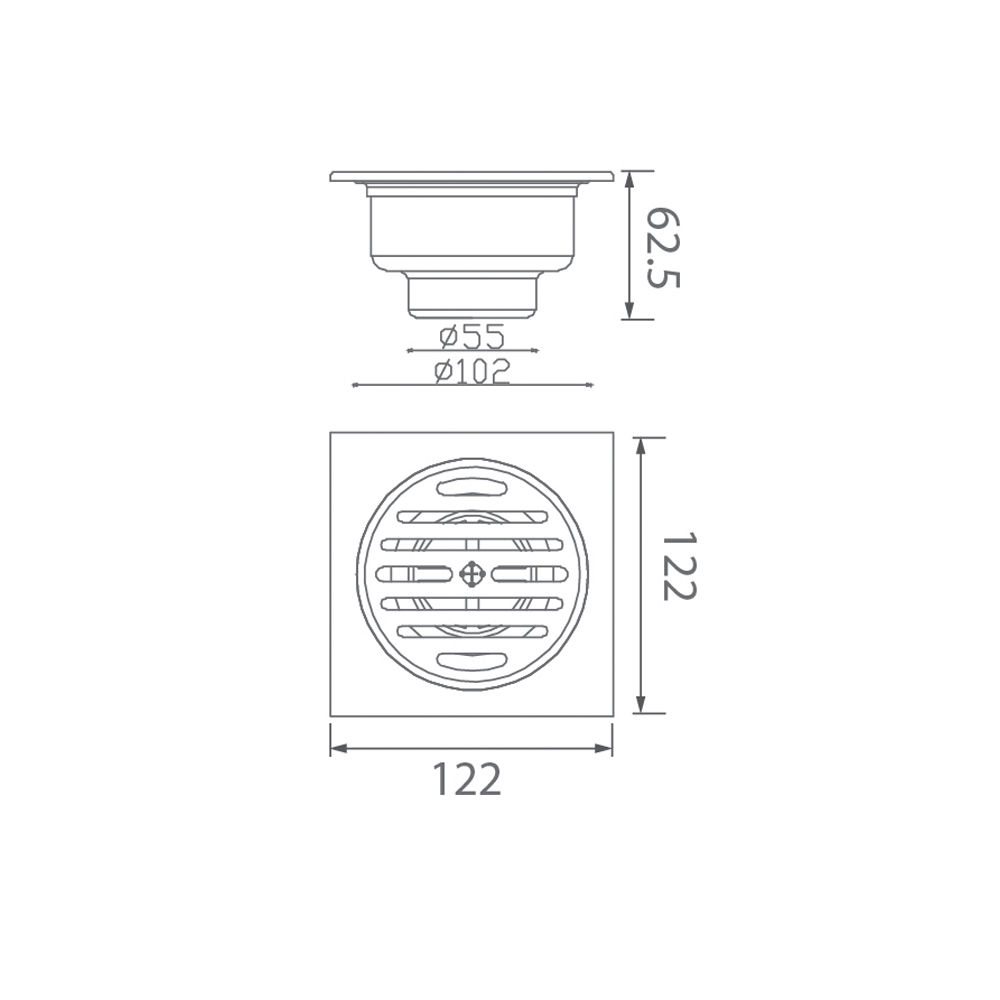 Ga thoát sàn EcoBath EC1054