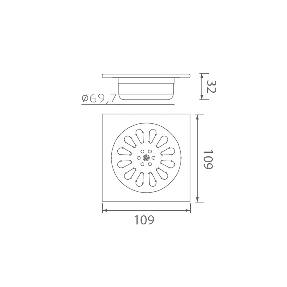 Ga thoát sàn EcoBath EC1064