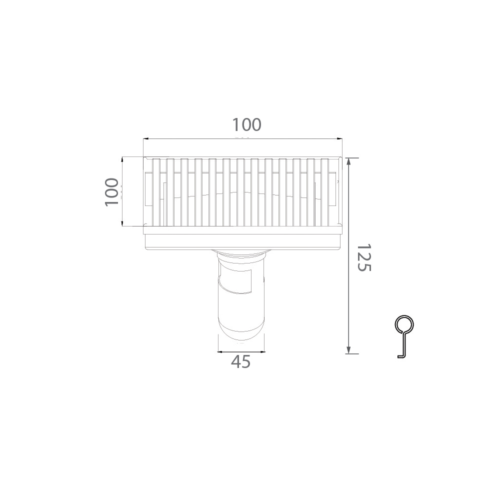 Ga thoát sàn EcoBath EC1069MB đen mờ