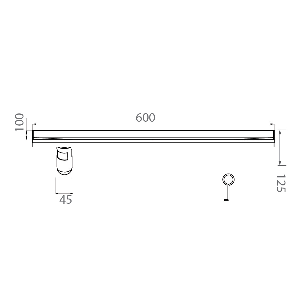 Ga thoát sàn dài EcoBath EC1076