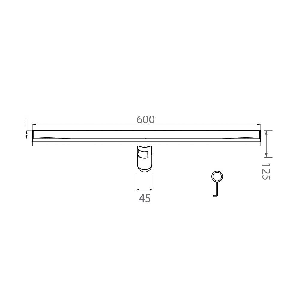 Ga thoát sàn dài EcoBath EC1080