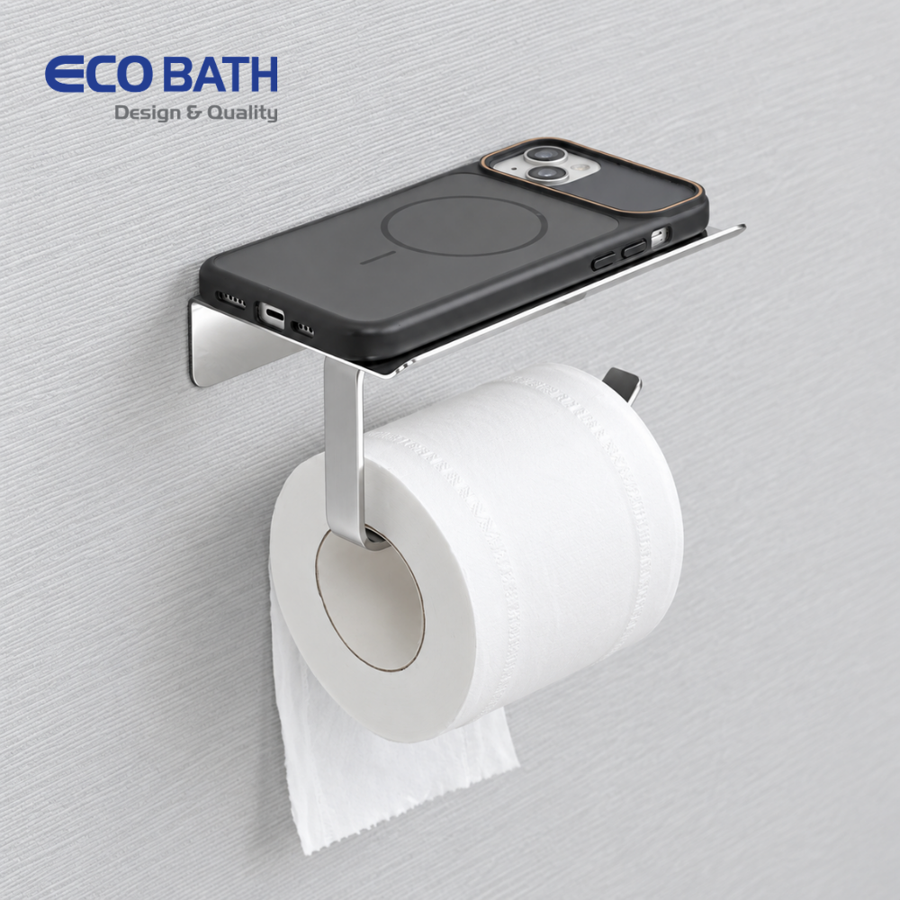 Lô giấy Ecobath EC3064 màu inox bóng