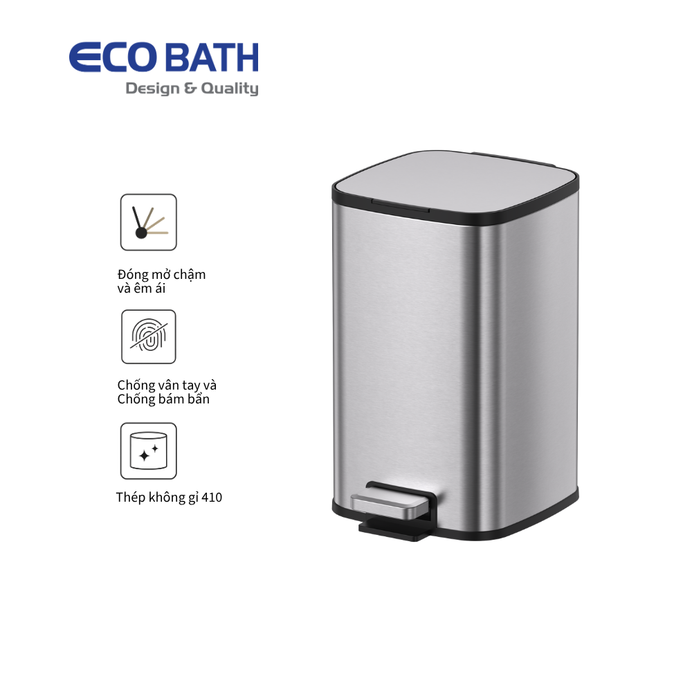 Thùng rác Ecobath EC6802-12MT dung tích 12L