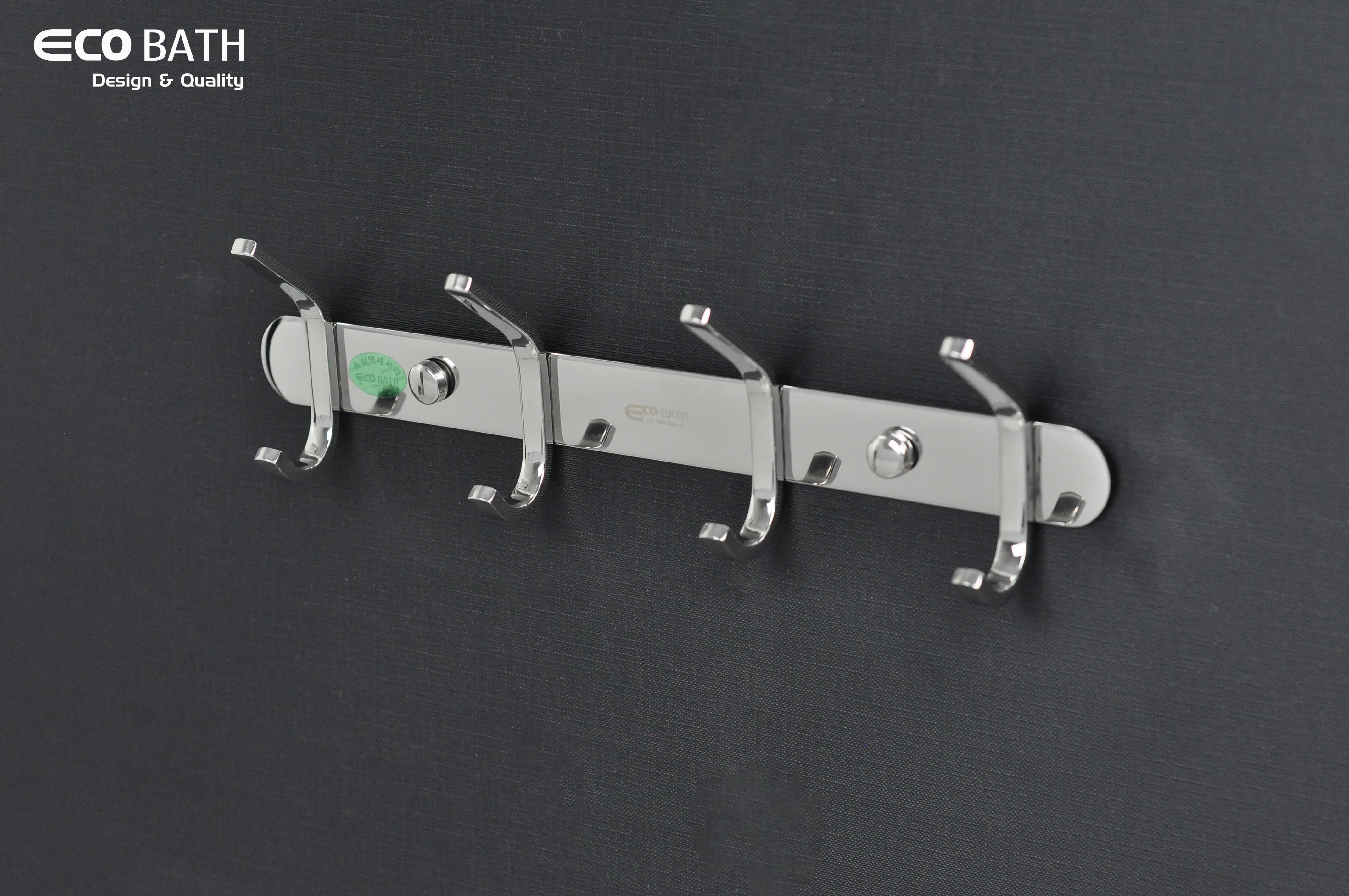 Móc áo EcoBath EC2038-4 màu inox bóng