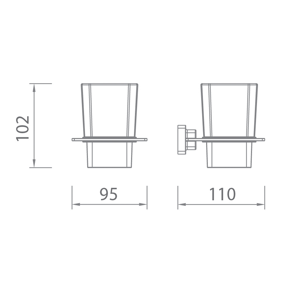 Kệ cốc EcoBath EC215-10