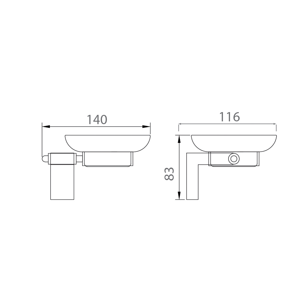 Kệ xà phòng EcoBath EC230-02