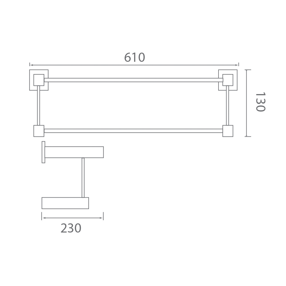 Vắt khăn giàn EcoBath EC255-12