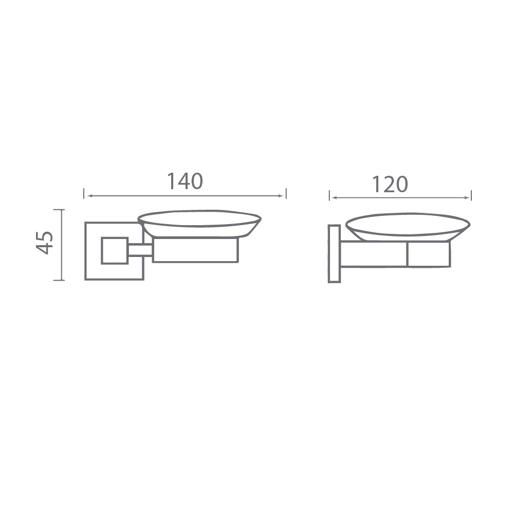 Kệ xà phòng EcoBath EC255-02