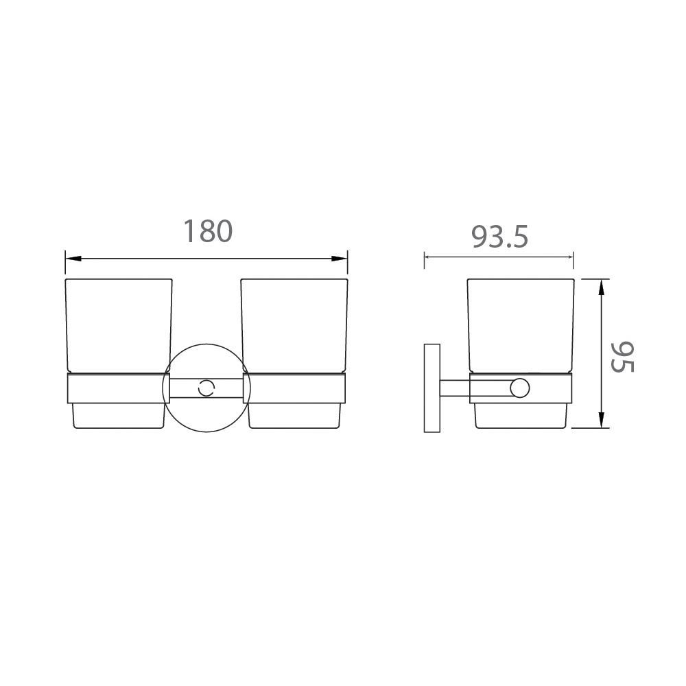 Kệ cốc EcoBath EC270-10 đánh bóng