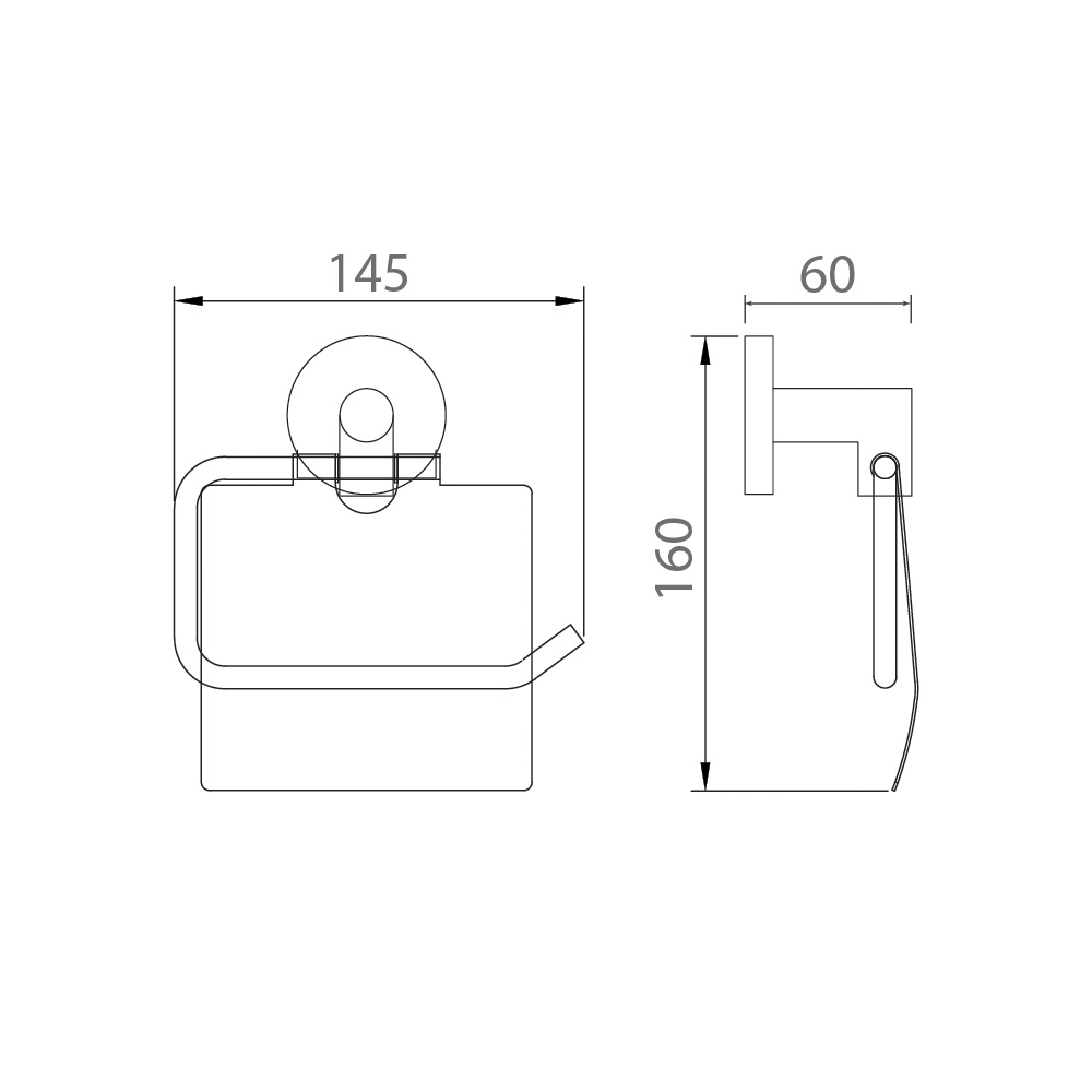 Lô giấy EcoBath EC270-03MB đen mờ