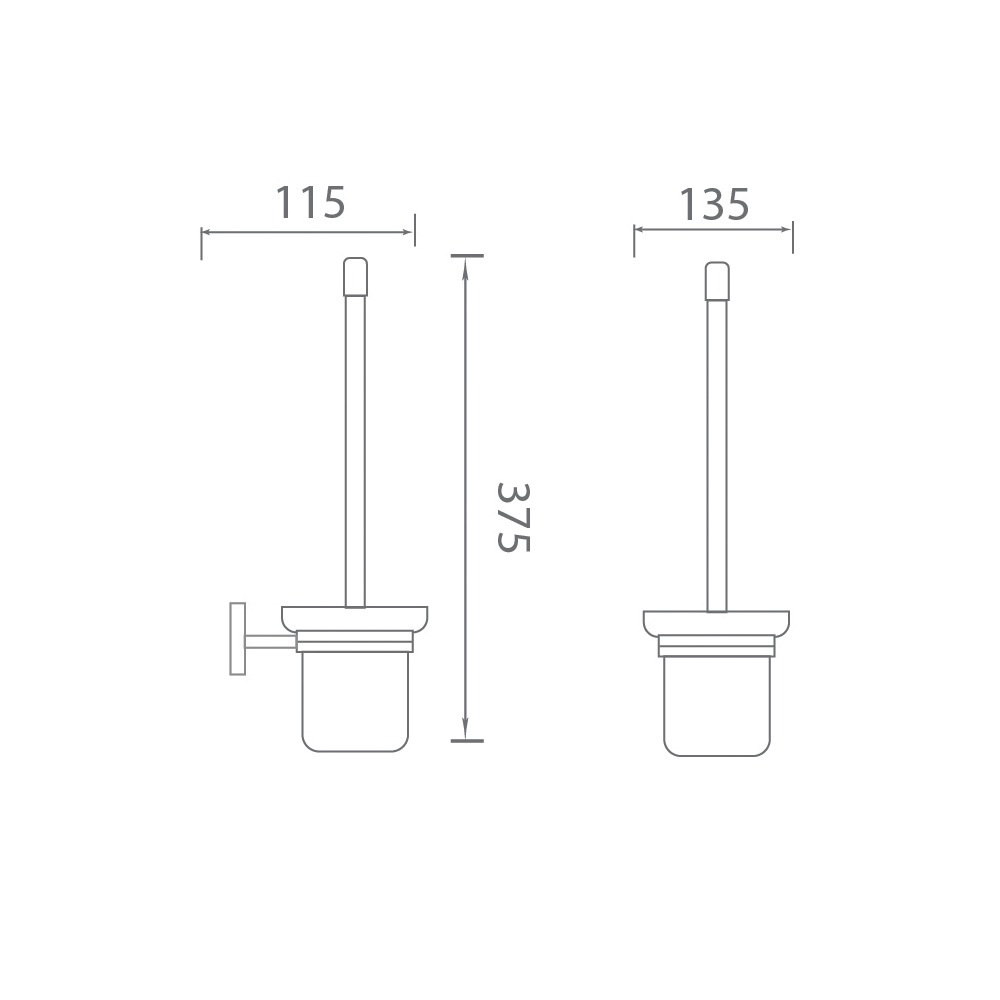 Chổi cọ toilet EcoBath EC299-15