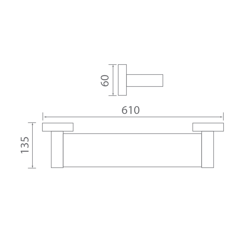 Kệ dưới gương EcoBath EC299-05
