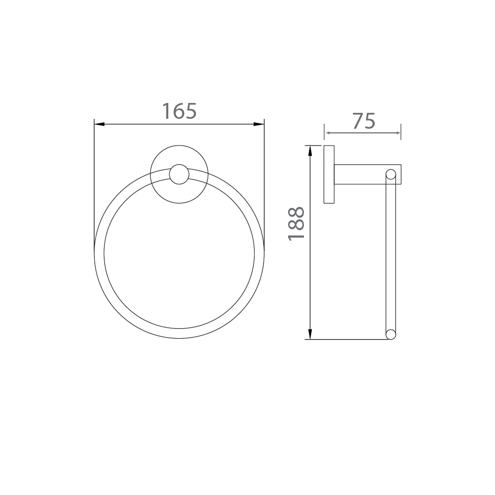 Vòng treo khăn EcoBath EC299-06