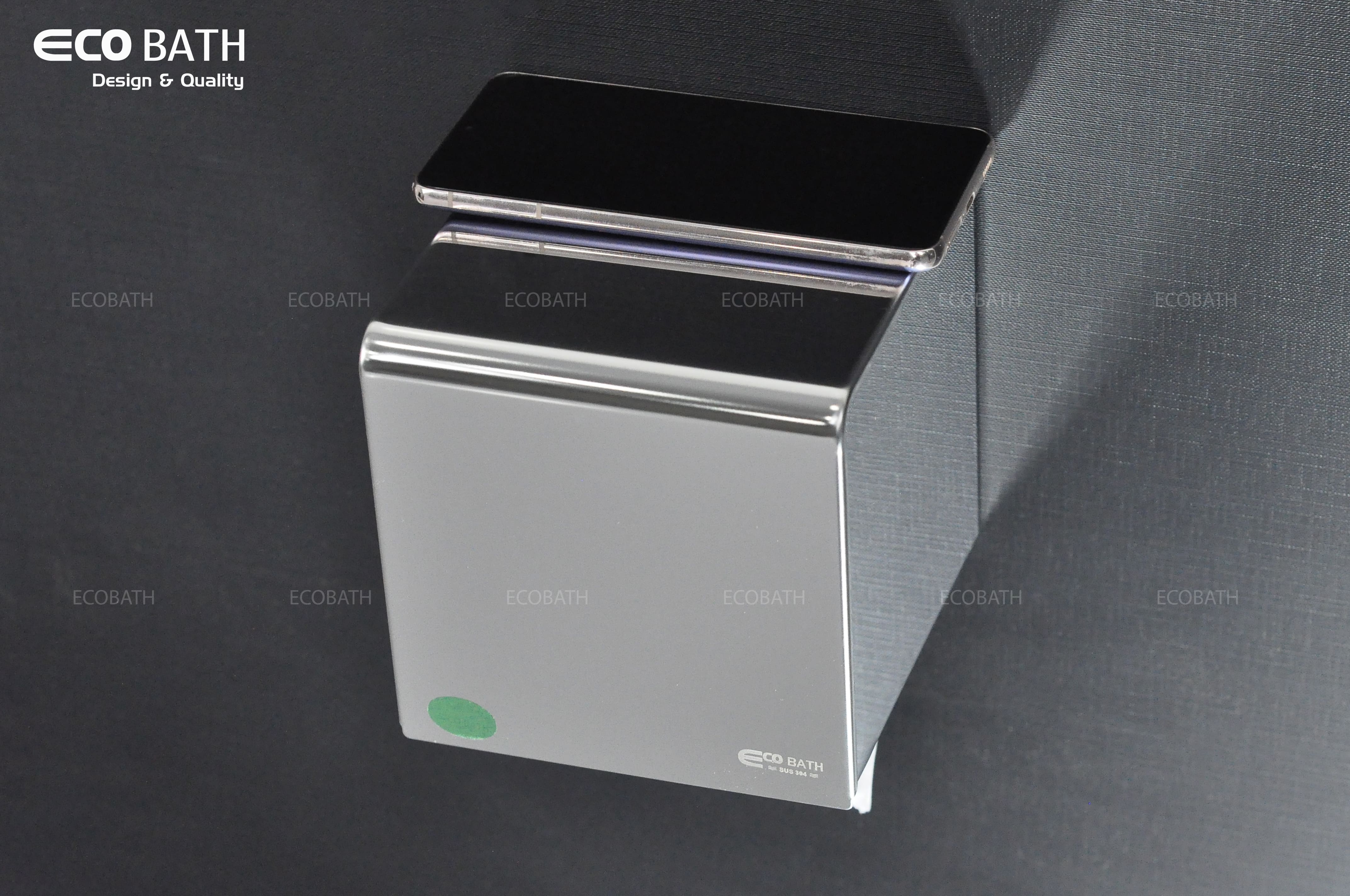 Lô giấy EcoBath EC3006 màu inox bóng