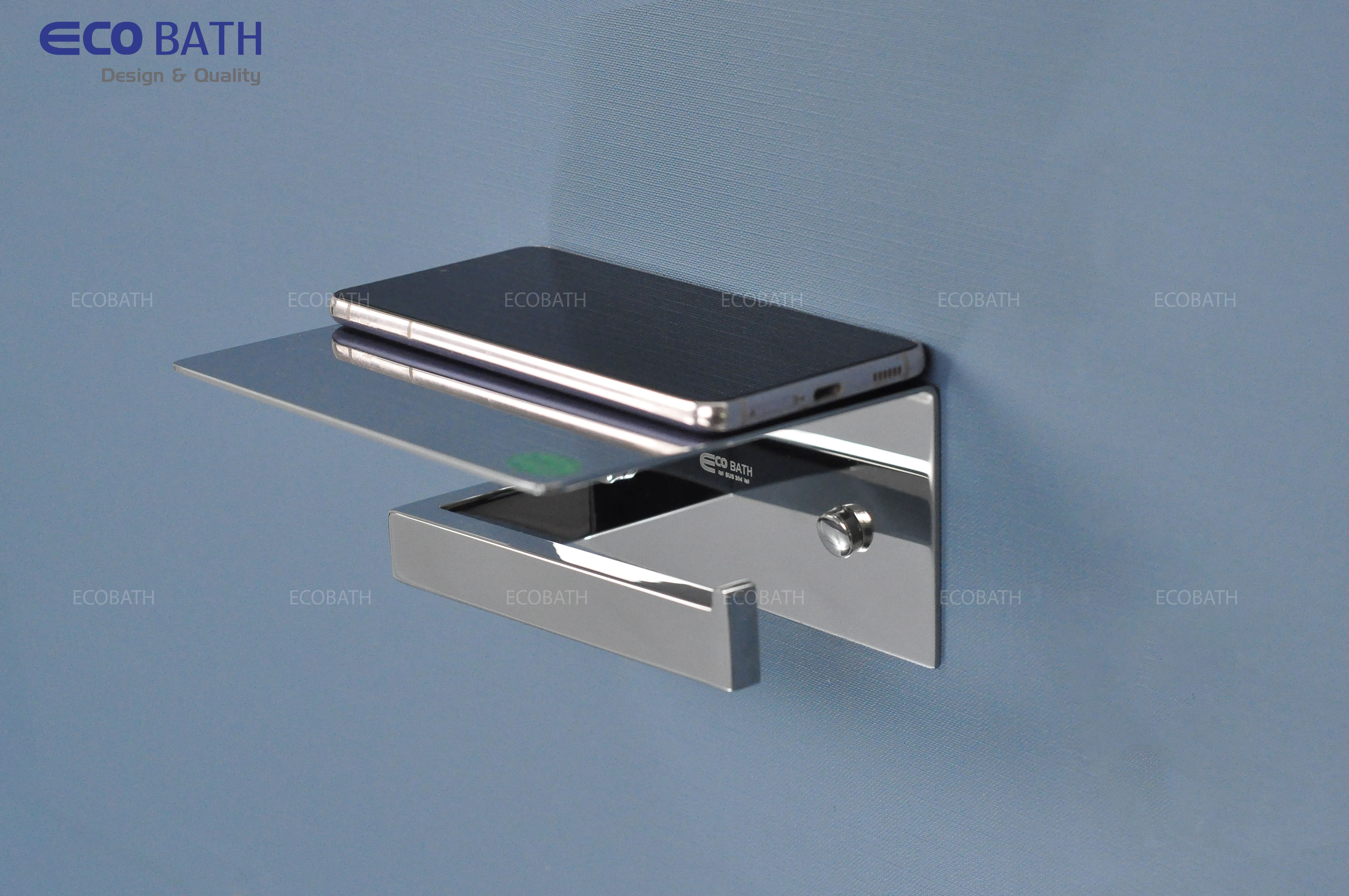 Lô giấy EcoBath EC3068 màu inox bóng