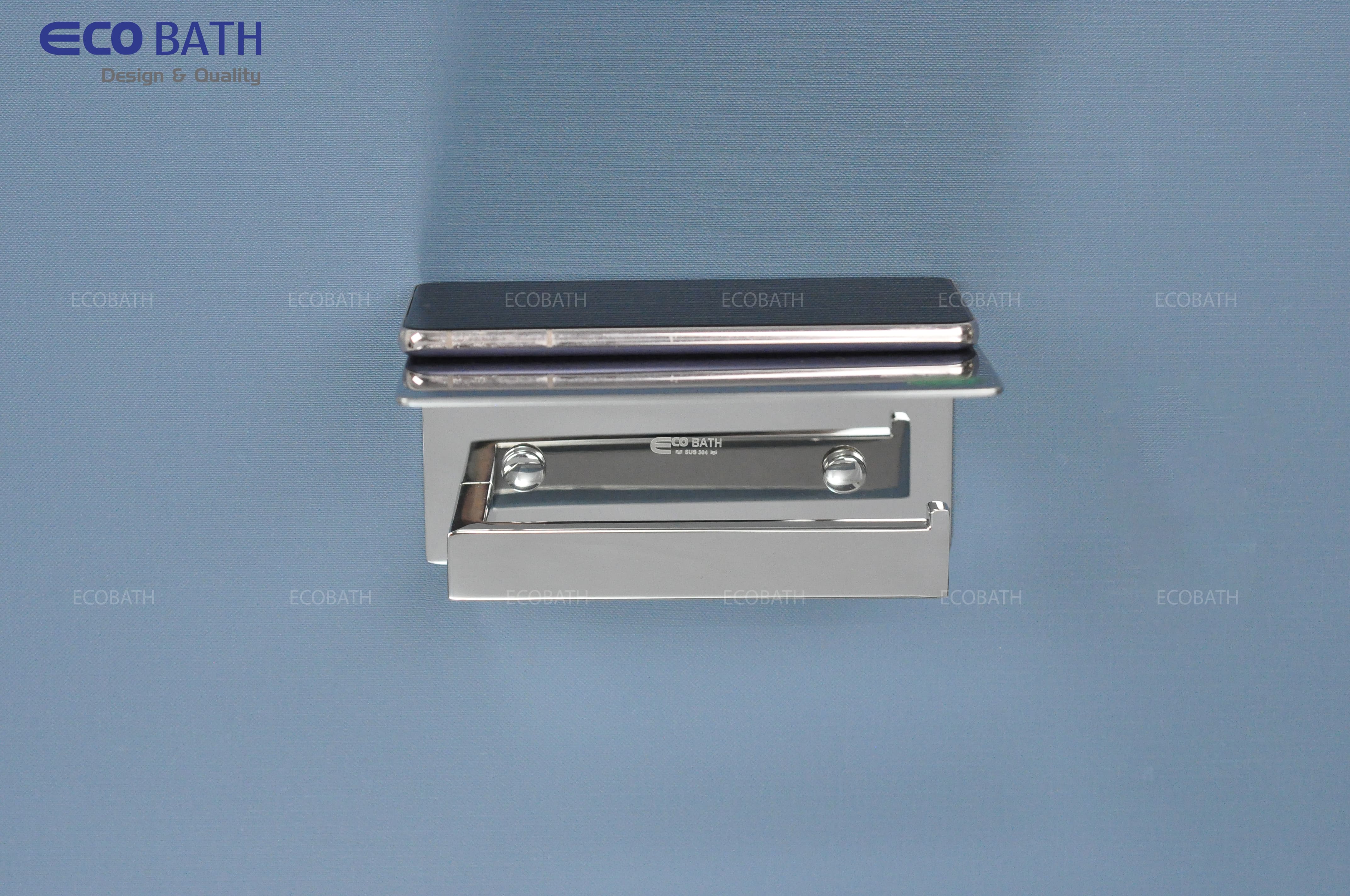 Lô giấy EcoBath EC3068 màu inox bóng