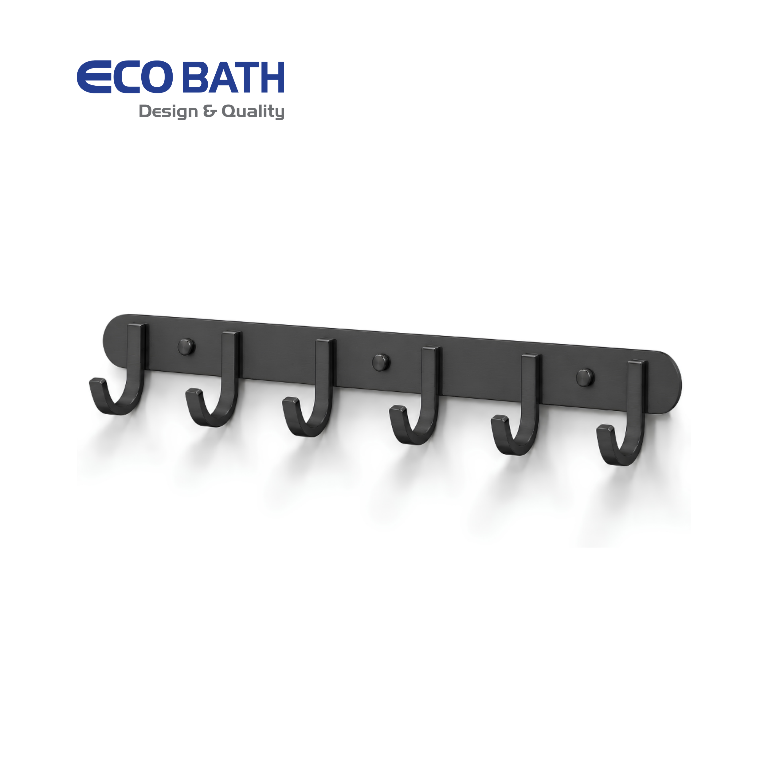 Móc áo EcoBath EC2026-6MB màu đen mờ