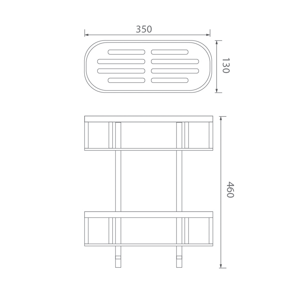 Kệ phòng tắm EcoBath EC4053-2