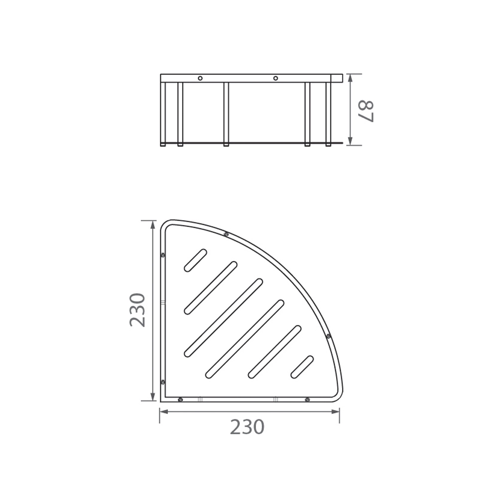Kệ phòng tắm EcoBath EC4067-1 Ghi xám