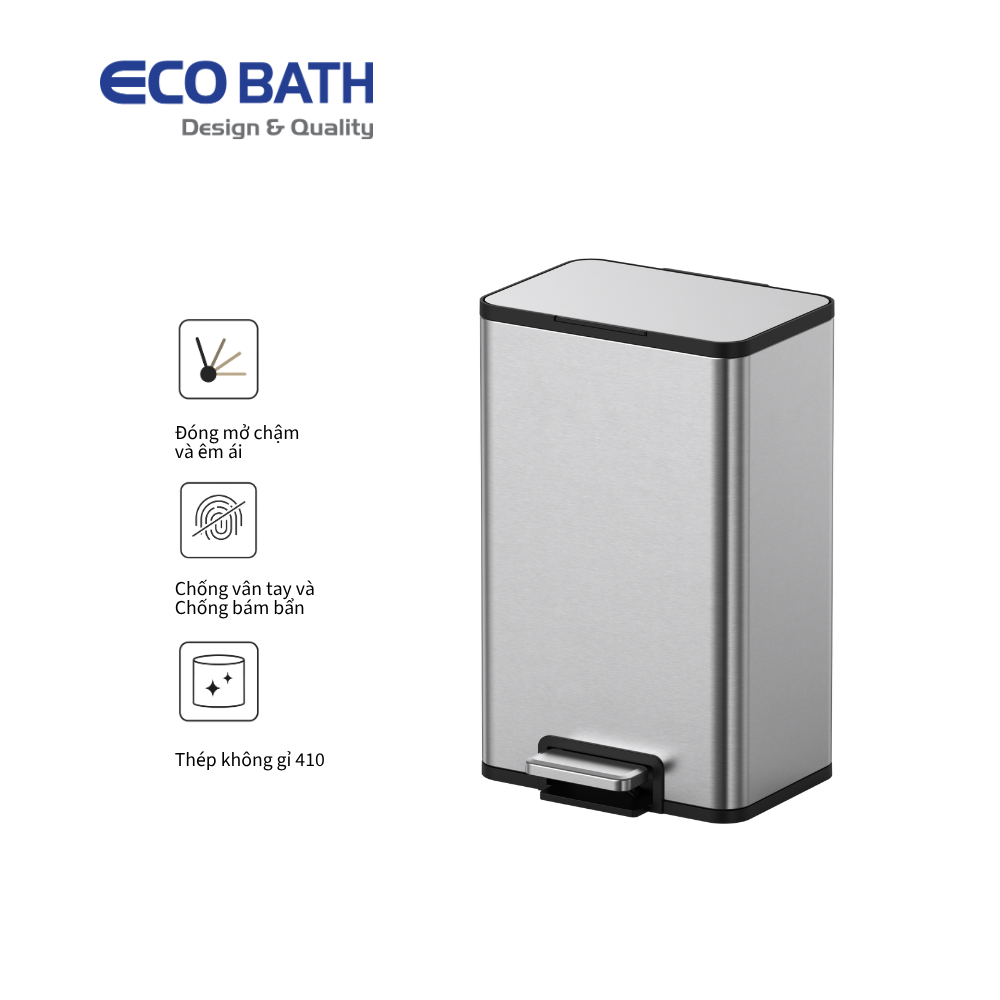 Thùng rác Ecobath EC6807-18MT dung tích 18L