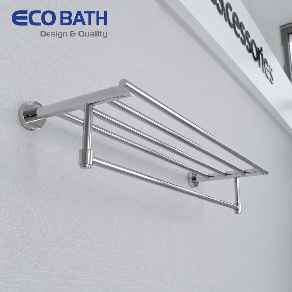 Vắt khăn giàn EC261-12 màu inox bóng