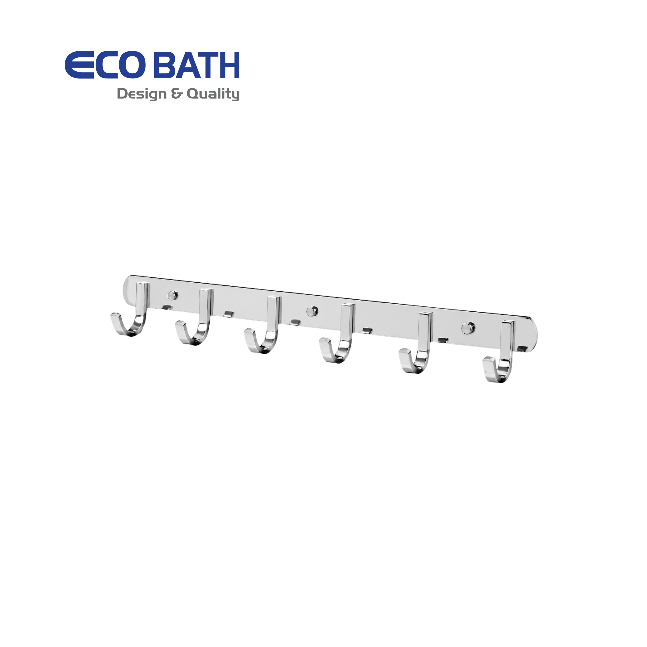 Móc áo EcoBath EC2026-6 màu inox bóng