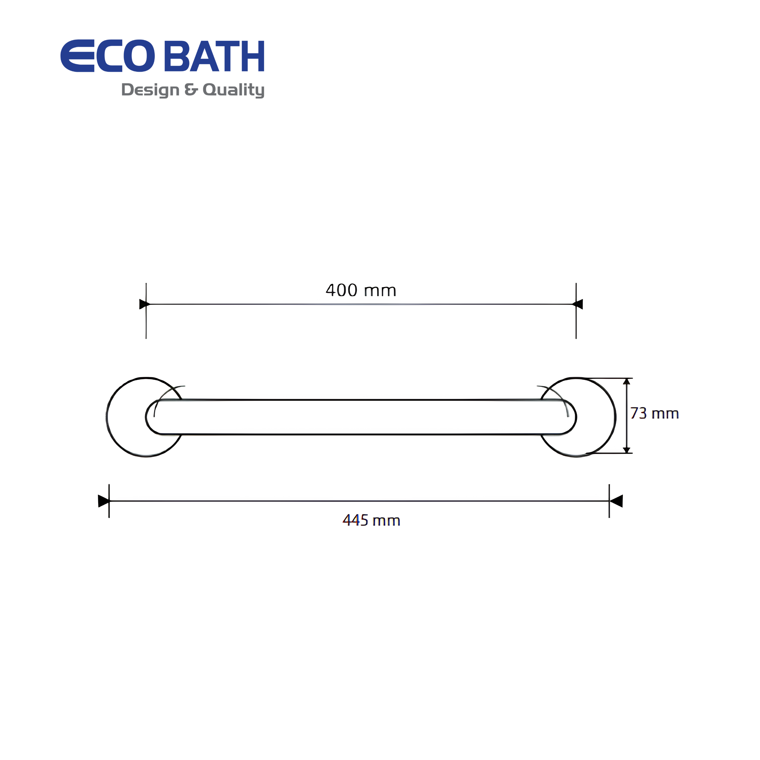 Thanh vịn Ecobath EC6103-400