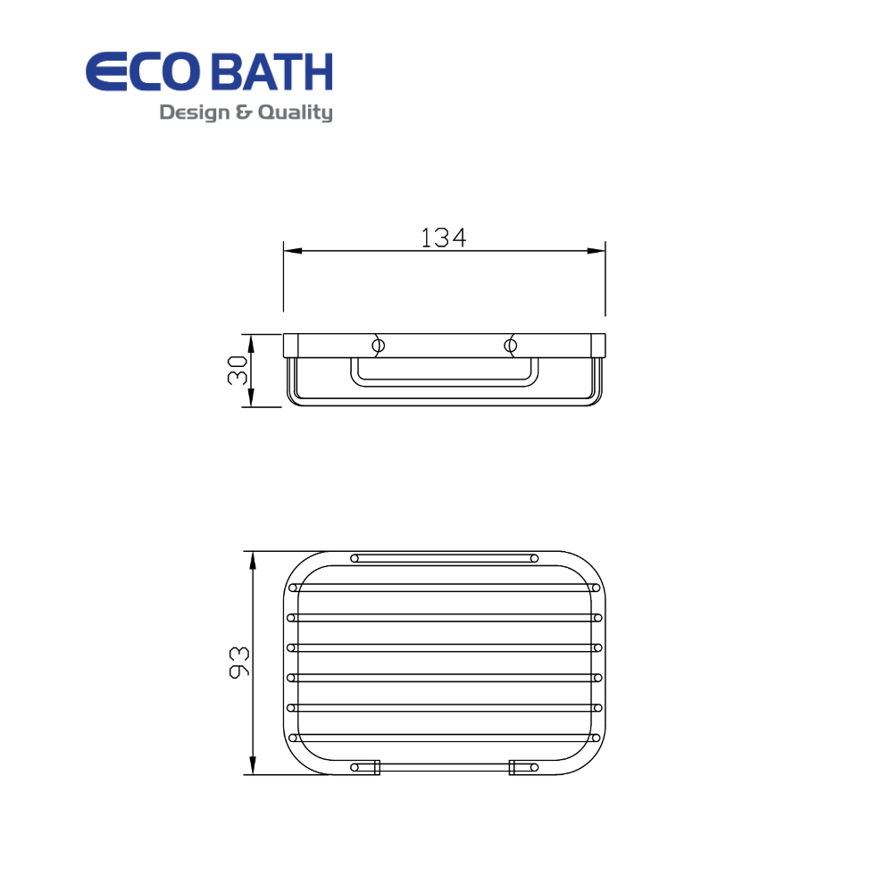 Kệ phòng tắm EcoBath EC6025BU màu ghi xám