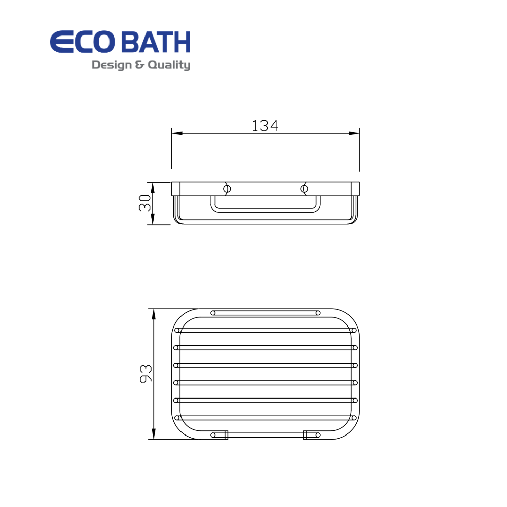 Kệ phòng tắm EcoBath EC6025BG vàng chải
