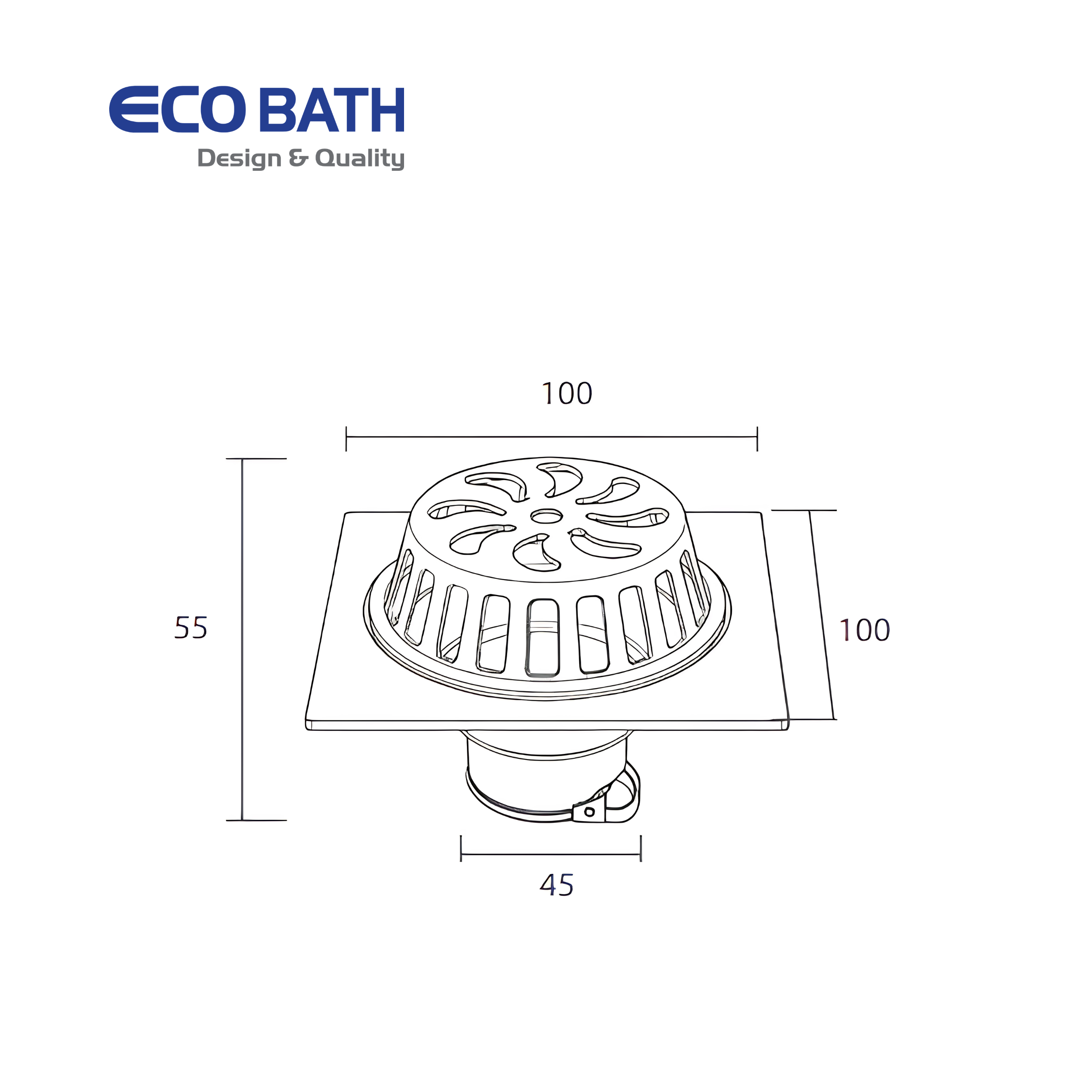 Ga thoát sàn EcoBath EC1088B