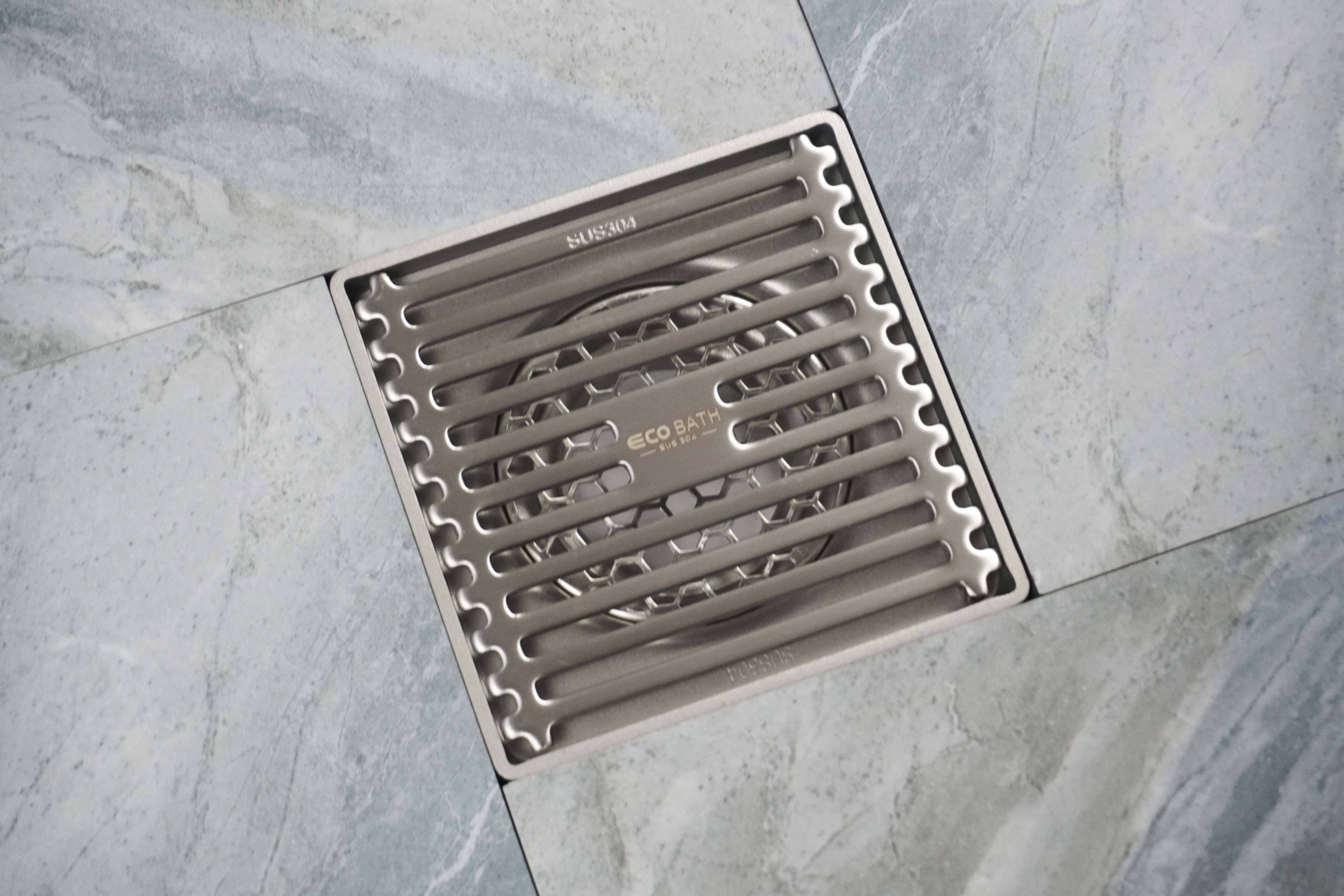 Ga thoát sàn EcoBath EC1087 màu inox bóng