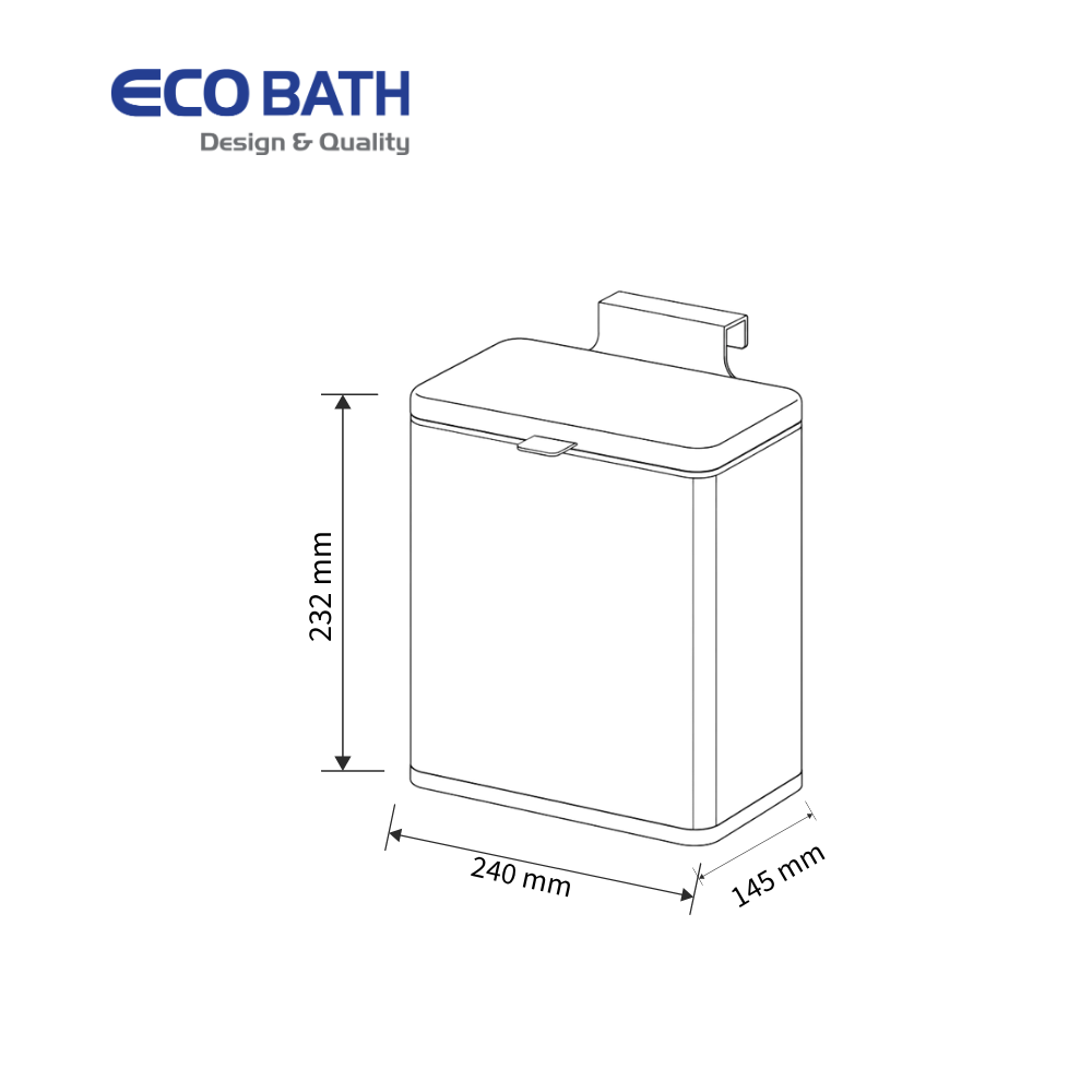 Thùng rác Ecobath EC6806-5MT dung tích 5L
