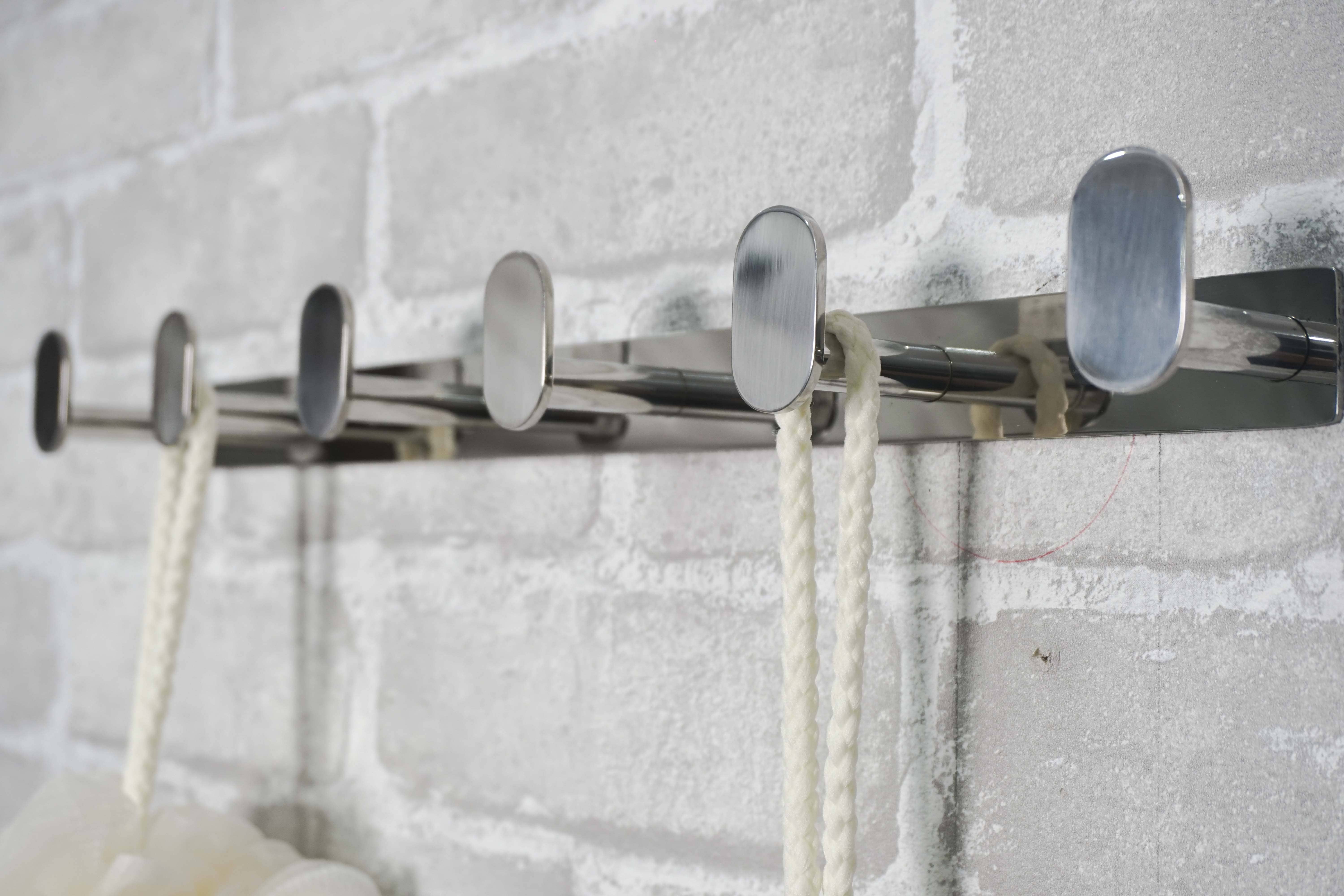 Móc áo Ecobath EC2005-6 màu inox bóng