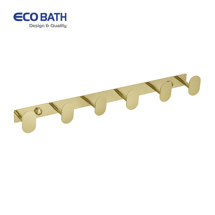 Móc áo Ecobath EC2005-6BG màu vàng chải
