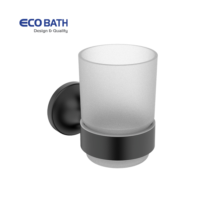 Kệ cốc EcoBath EC218-10MB đen mờ