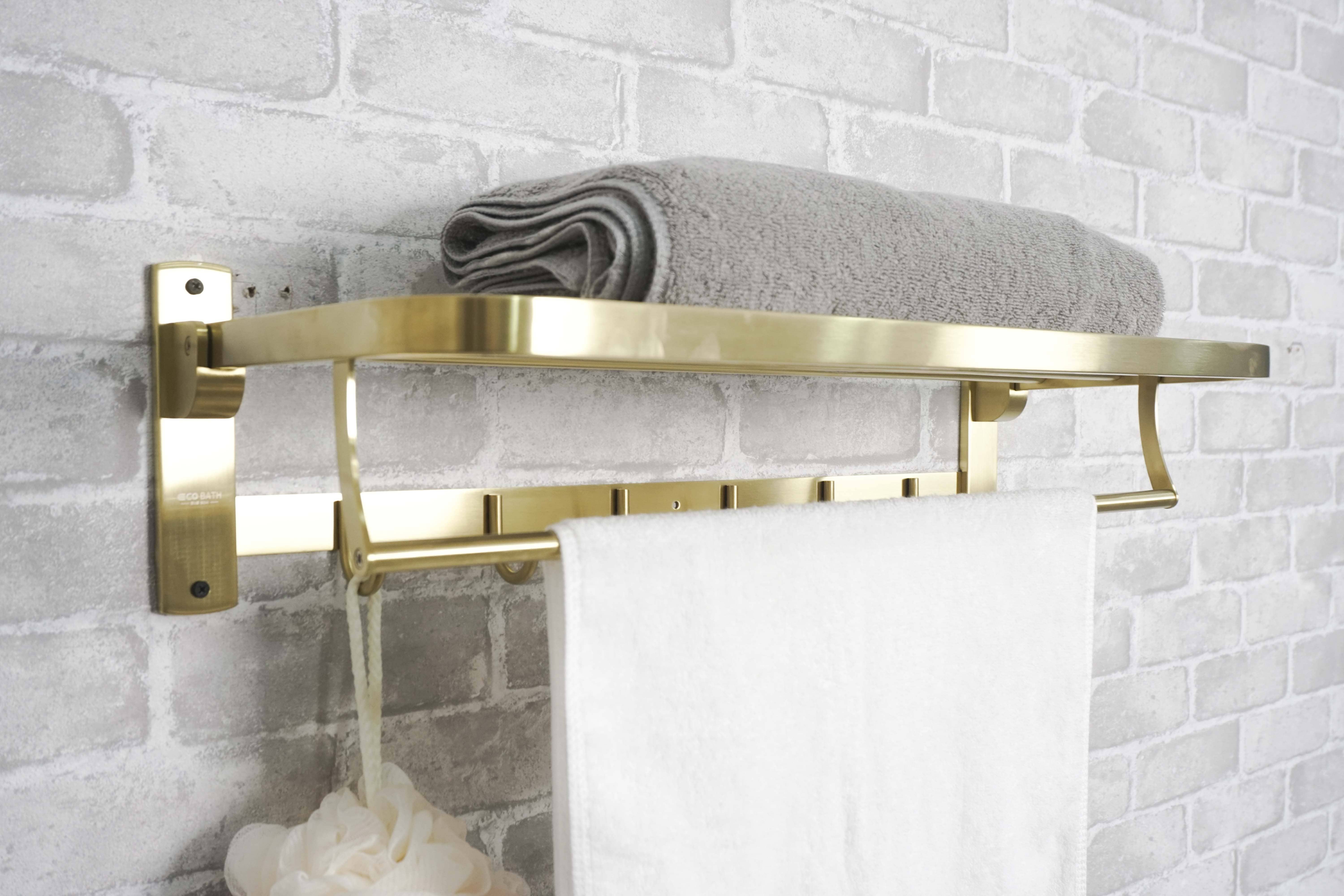 Vắt khăn giàn EcoBath EC5015BG màu vàng chải