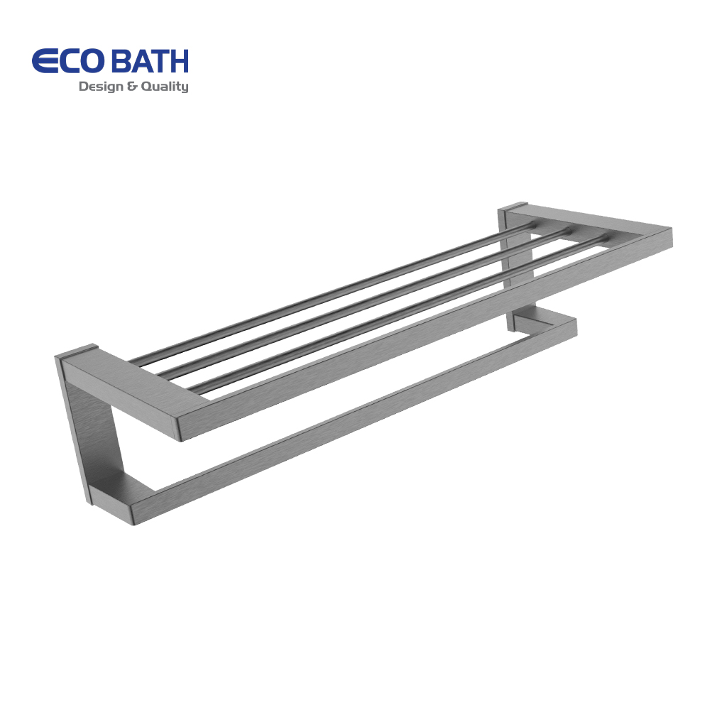 Vắt khăn giàn EcoBath EC211-12BU màu ghi xám