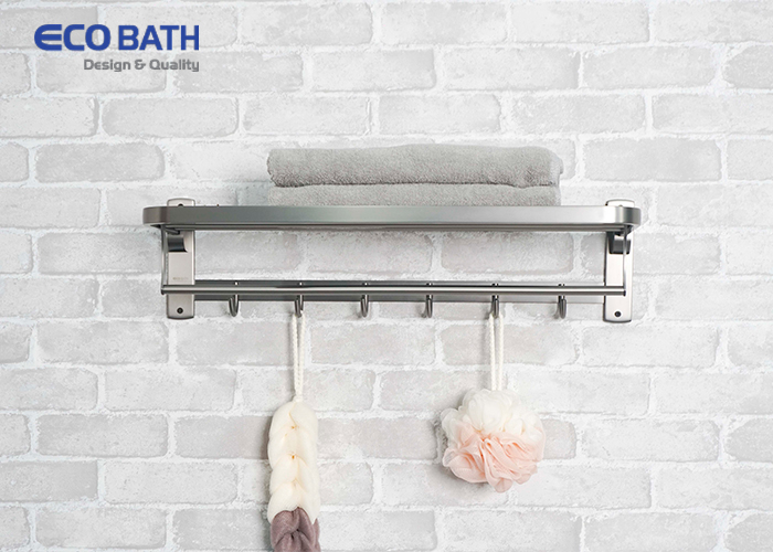 Vắt khăn giàn EcoBath EC5015 màu ghi xám