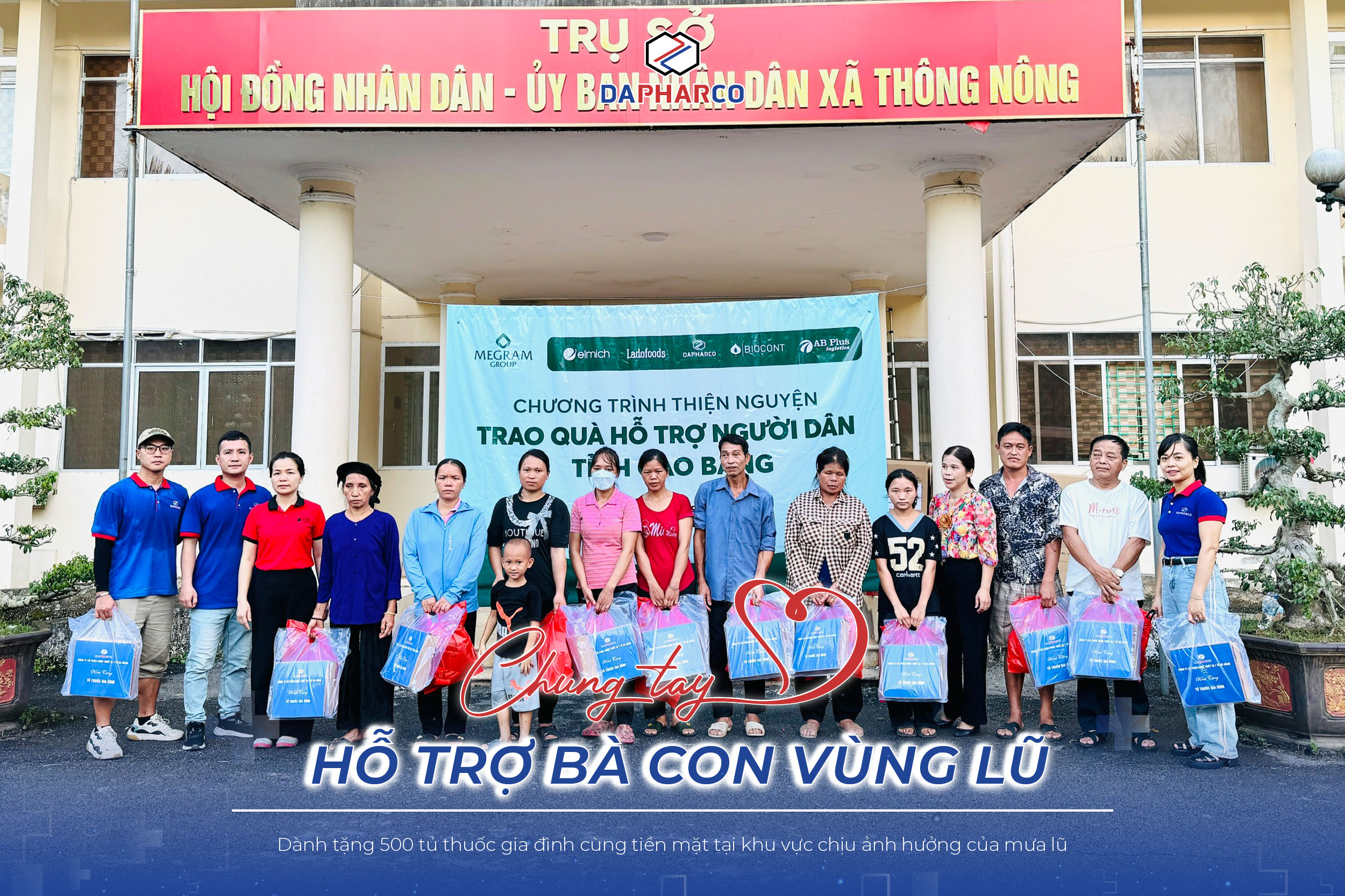 DAPHARCO NHANH CHÓNG CÓ MẶT TẠI CAO BẰNG – TRAO YÊU THƯƠNG, TIẾP SỨC BÀ CON VƯỢT LŨ
