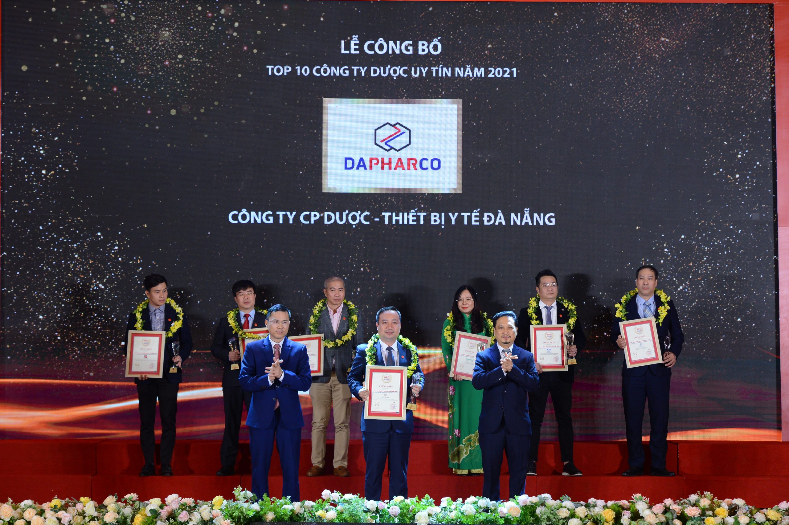 XIN CHÚC MỪNG DAPHARCO GIỮ VỮNG DANH HIỆU TOP 10 CÔNG TY DƯỢC VIỆT NAM UY TÍN TRONG SUỐT 6 NĂM LIÊN TIẾP.