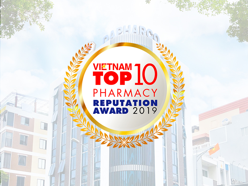 Dapharco giữ vững vị trí top 10 Công ty Dược Việt Nam uy tín năm 2019